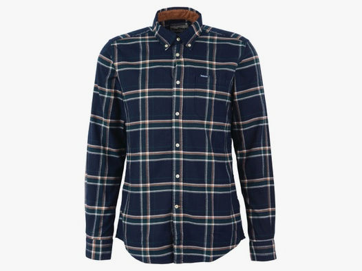 Barbour Hemd Ronan Tailored Check  inky blue