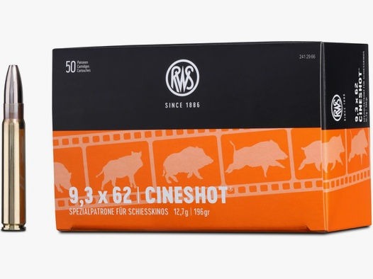 RWS 9,3x62 Cineshot 12,7g - 196gr  30er Pck.