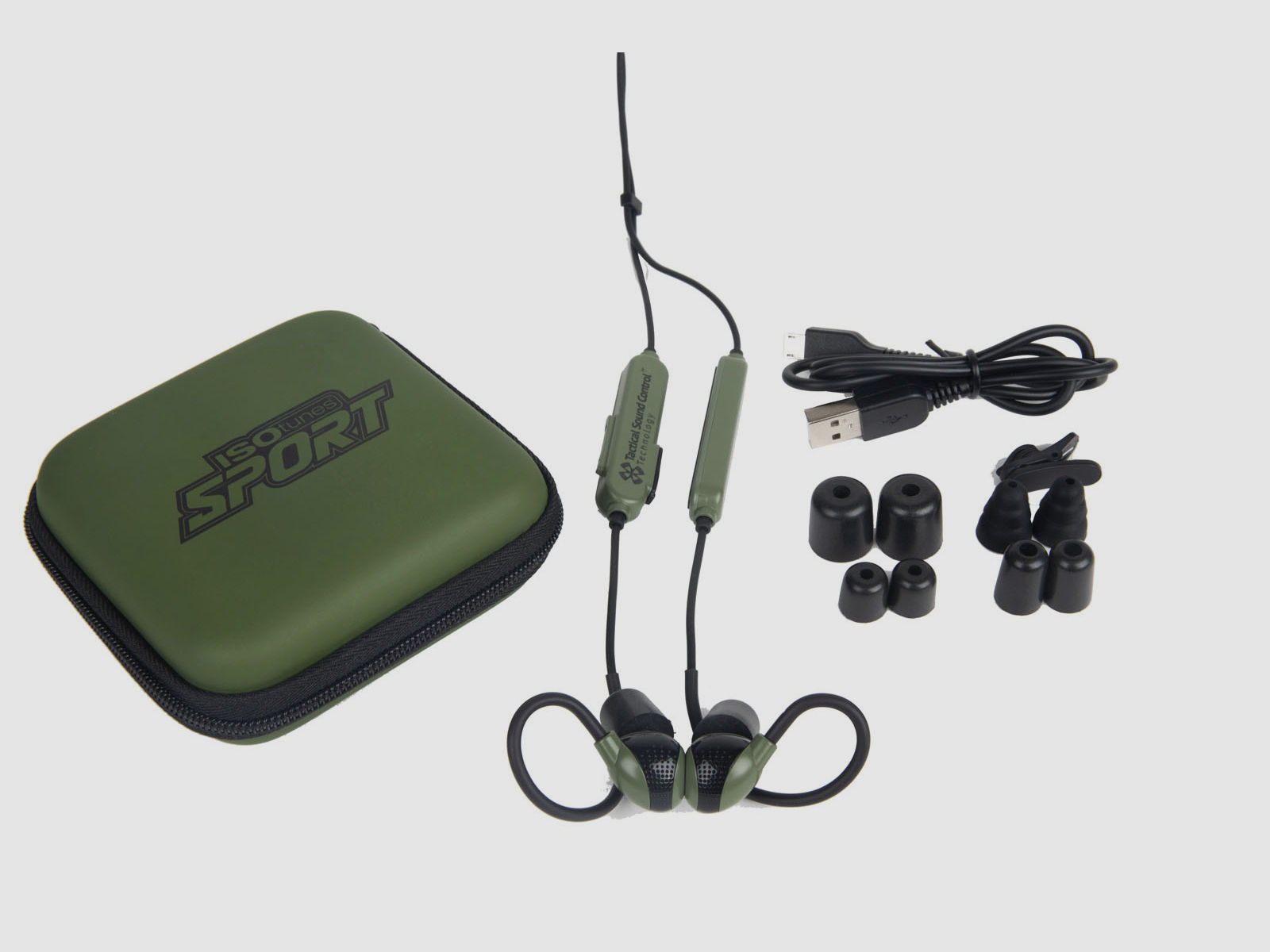 ISOtunes Sport Advance Tactical  / mit Bluetooth / grün /