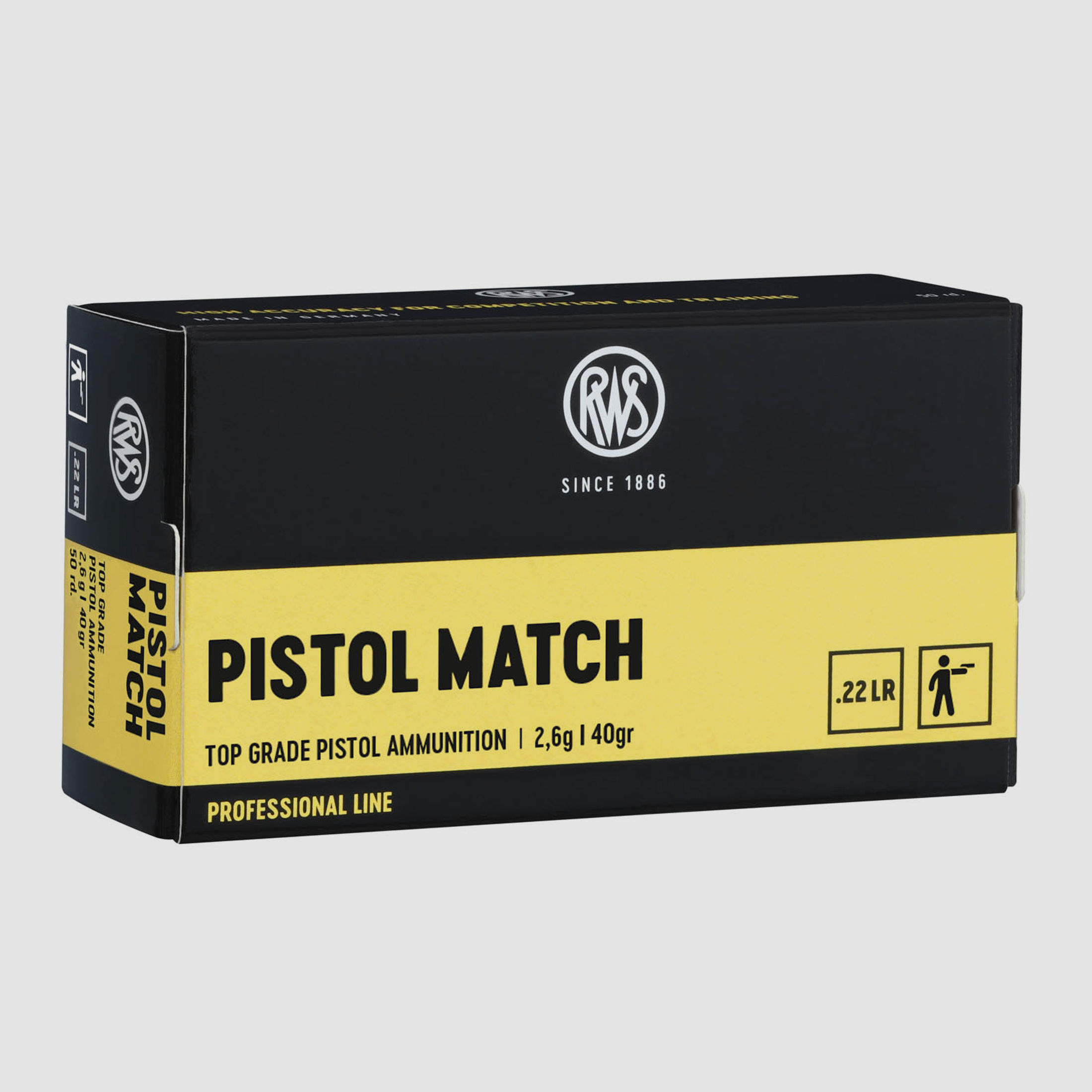 RWS .22lr Pistol Match 2,6g - 40gr.