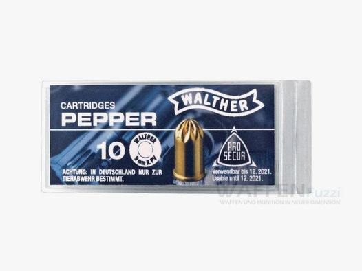 Walther Pfefferpatronen 9mm Revolver 10 Schuss 120 mg EXTRA STARK