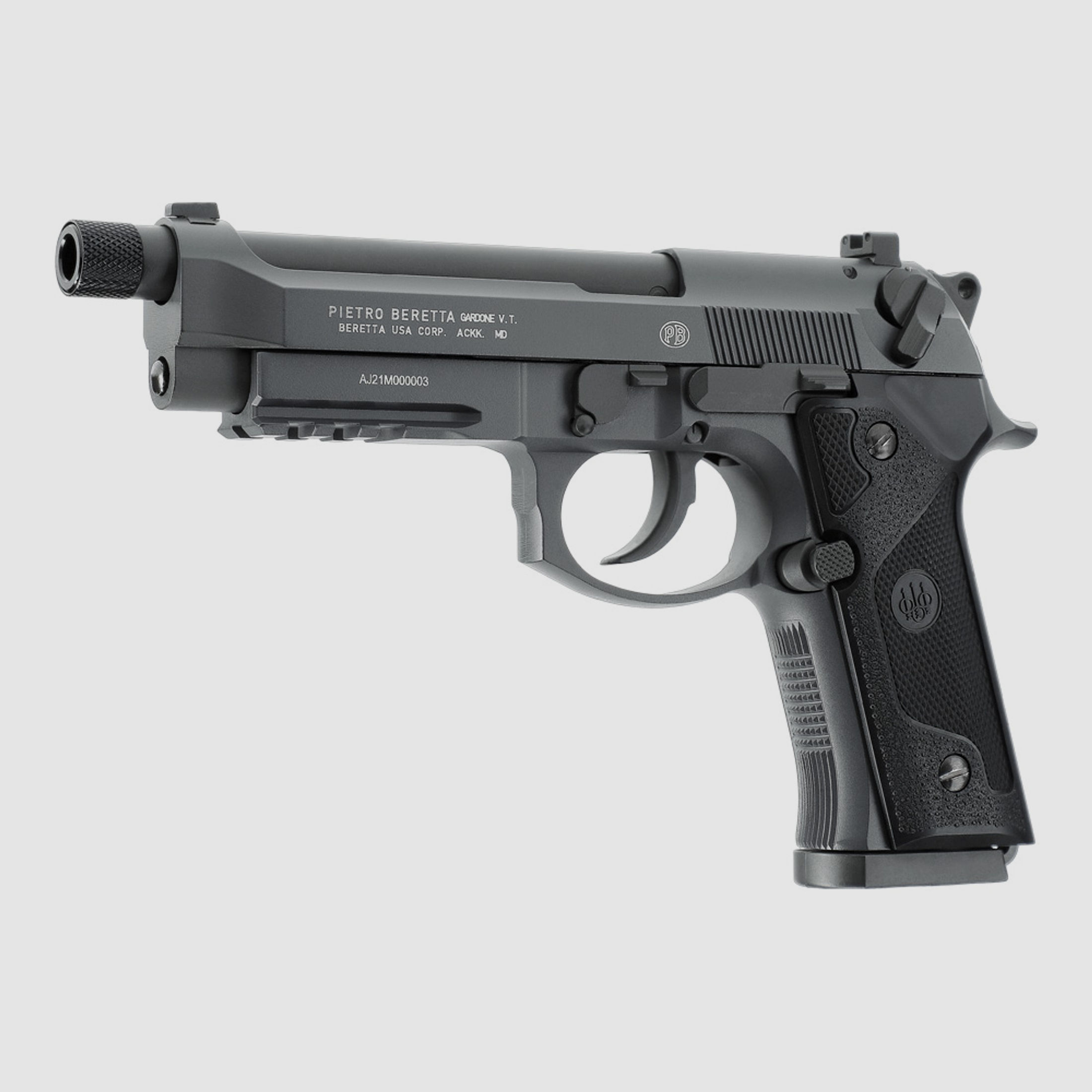 Beretta M9A3 BLK & Gray FM Vollmetall Blow Back CO2 Pistole Kaliber 4,5 mm BB