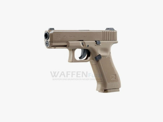 Glock 19X FDE CO2 Pistole Kaliber 4,5mm Stahl BB