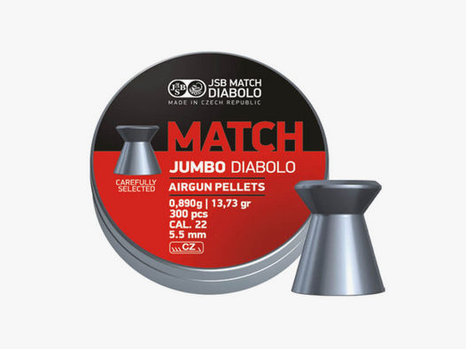 JSB Jumbo Match 300 Stk. Diabolo Kaliber 5,5mm 0,89g