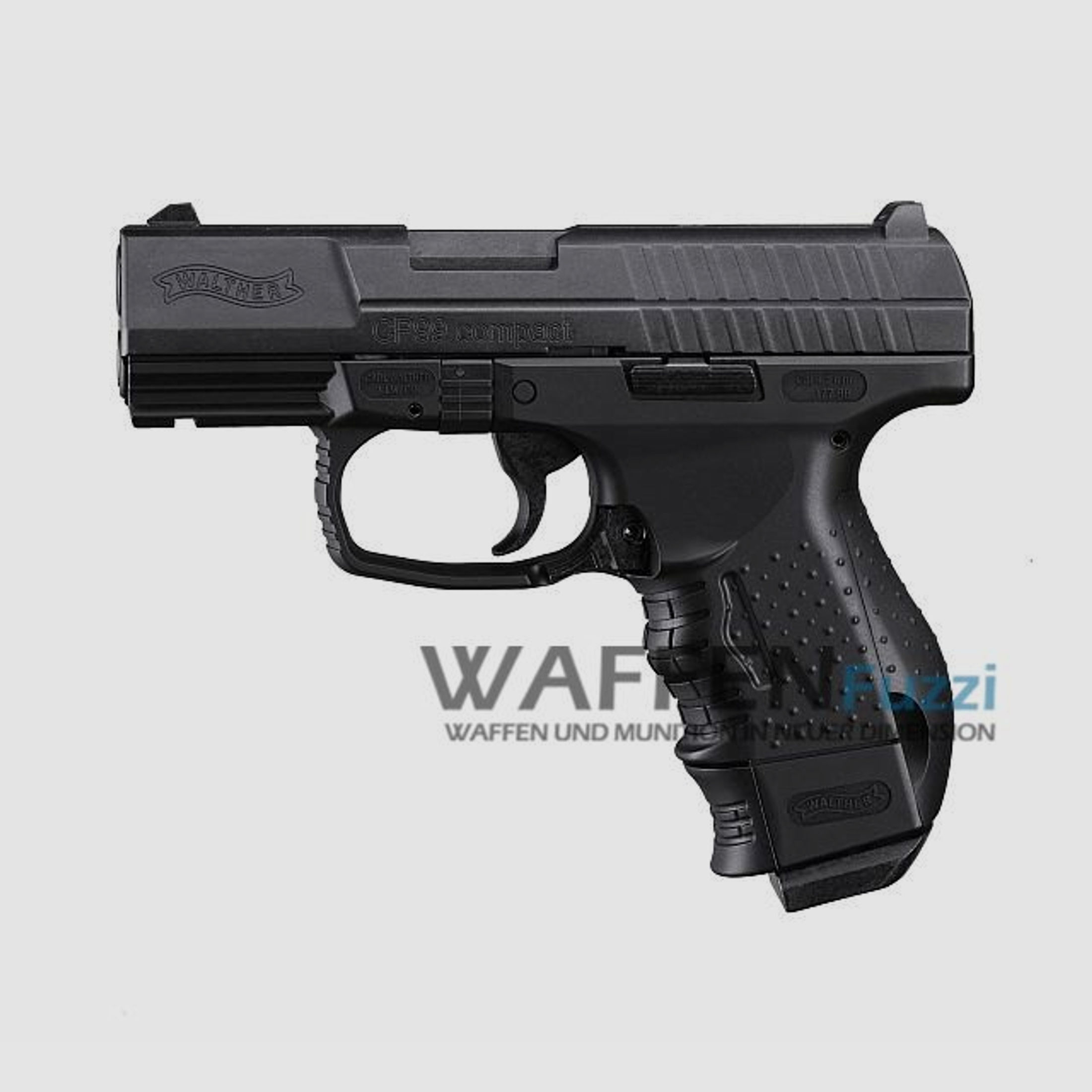 Walther CP99 compact CO2 Pistole 4,5 mm BB, brüniert