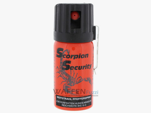 Pfeffer Gasspray 40 ml Weitstrahl Scorpion Security