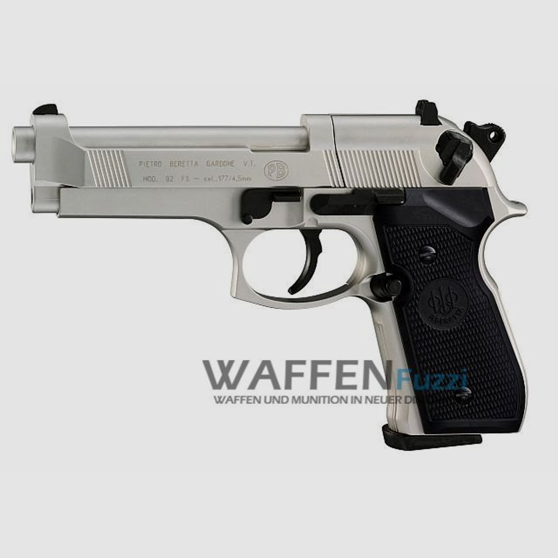 Beretta 92 FS CO2 Pistole 4,5 mm Diabolo, vernickelt