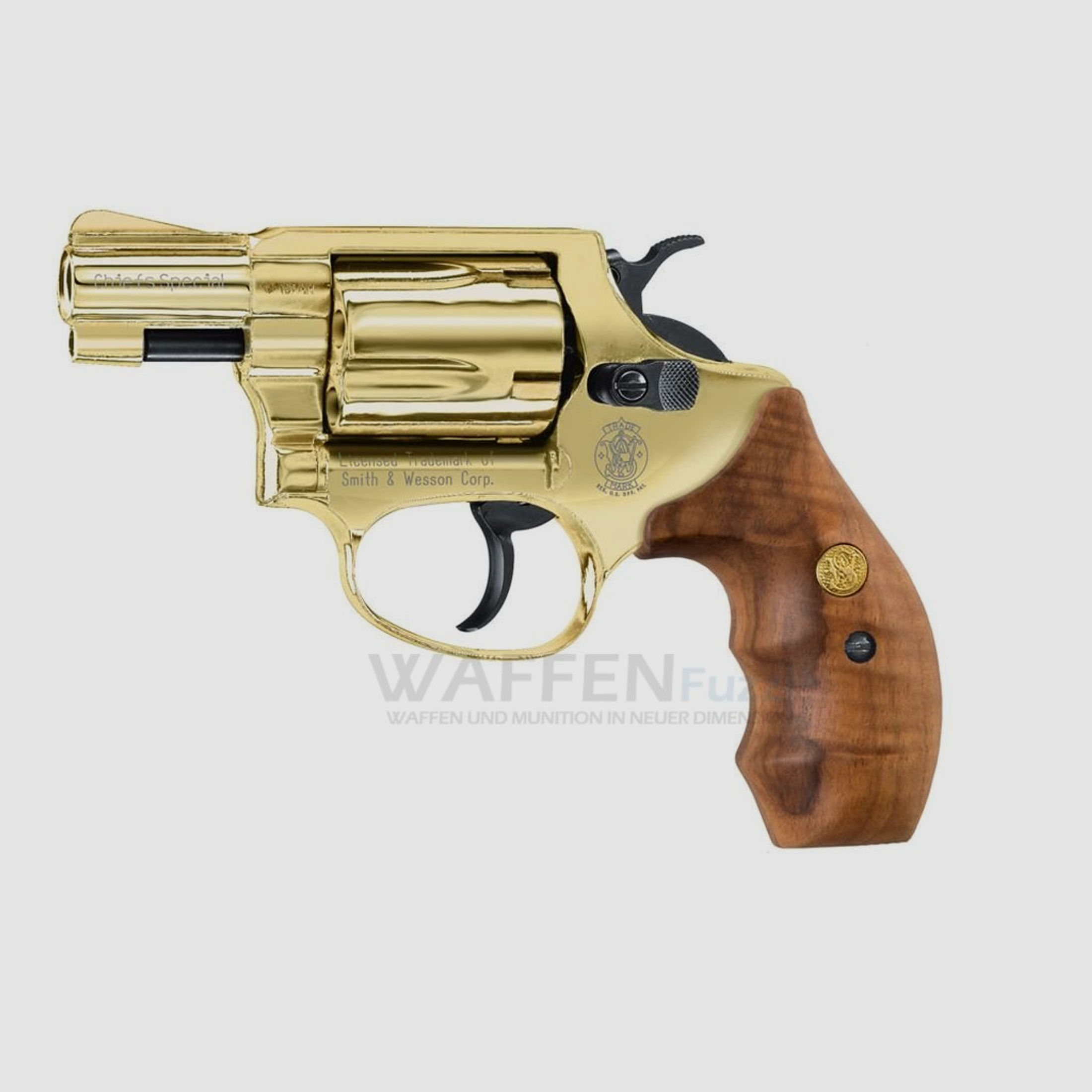 Smith & Wesson Chiefs Special Schreckschusswaffe Gold 9mm R.K
