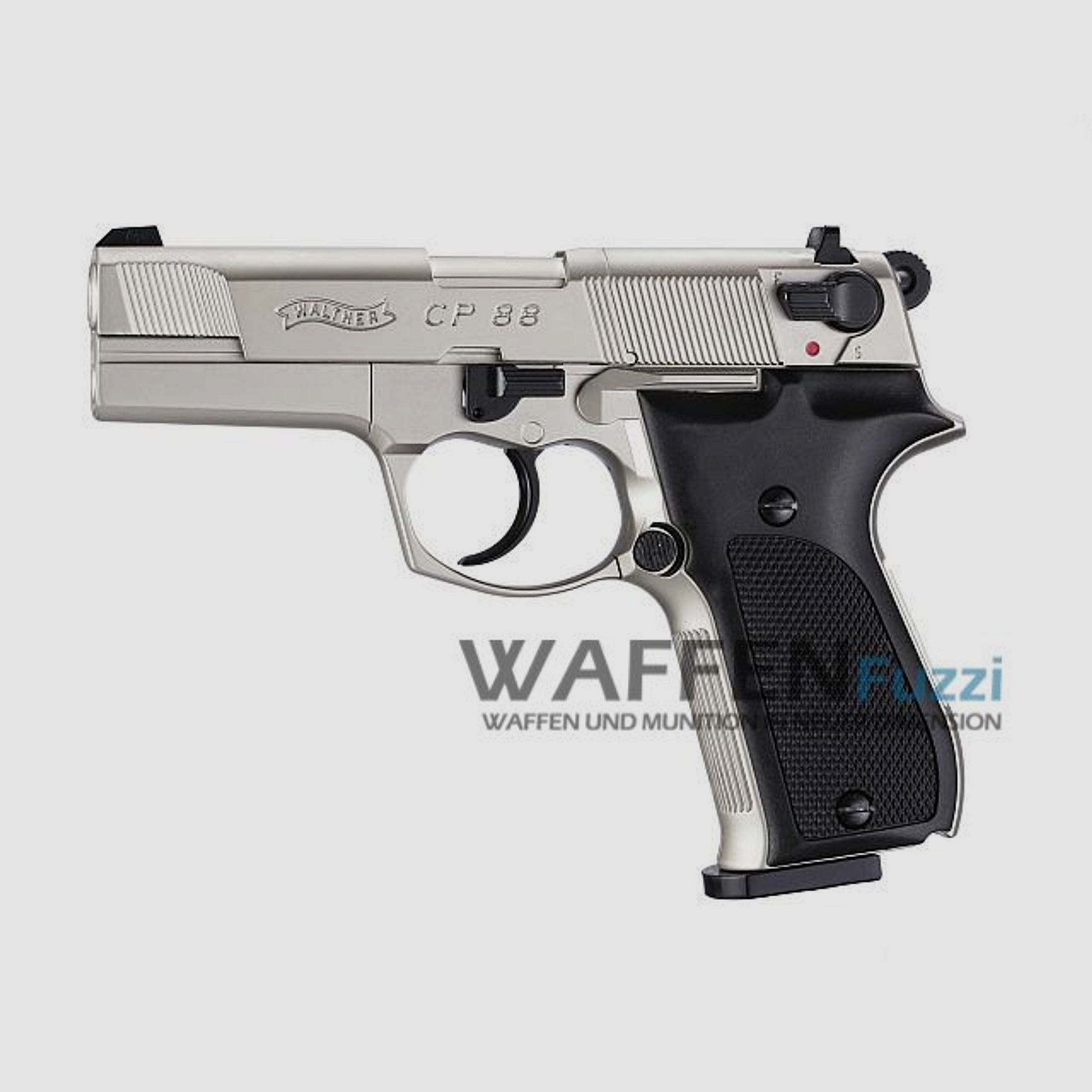 Walther CP88 CO2 Pistole 4,5 mm Diabolo, vernickelt