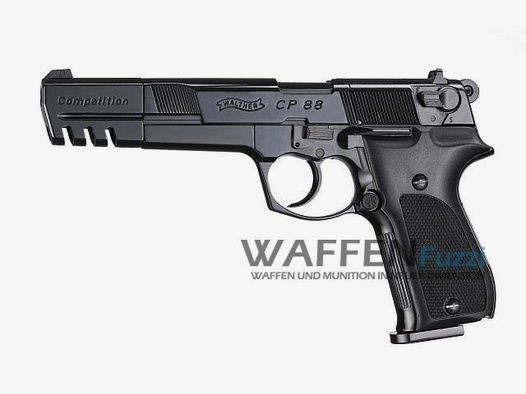 Walther CP88 Competition CO2 Pistole 4,5 mm Diabolo, brüniert