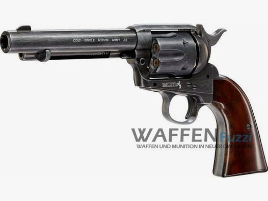 Colt Single Action Army 45 CO2 Revolver 4,5 mm BB, matt brüniert