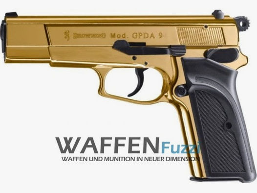 Browning GPDA9 Schreckschusswaffe 9mm Gold Finish