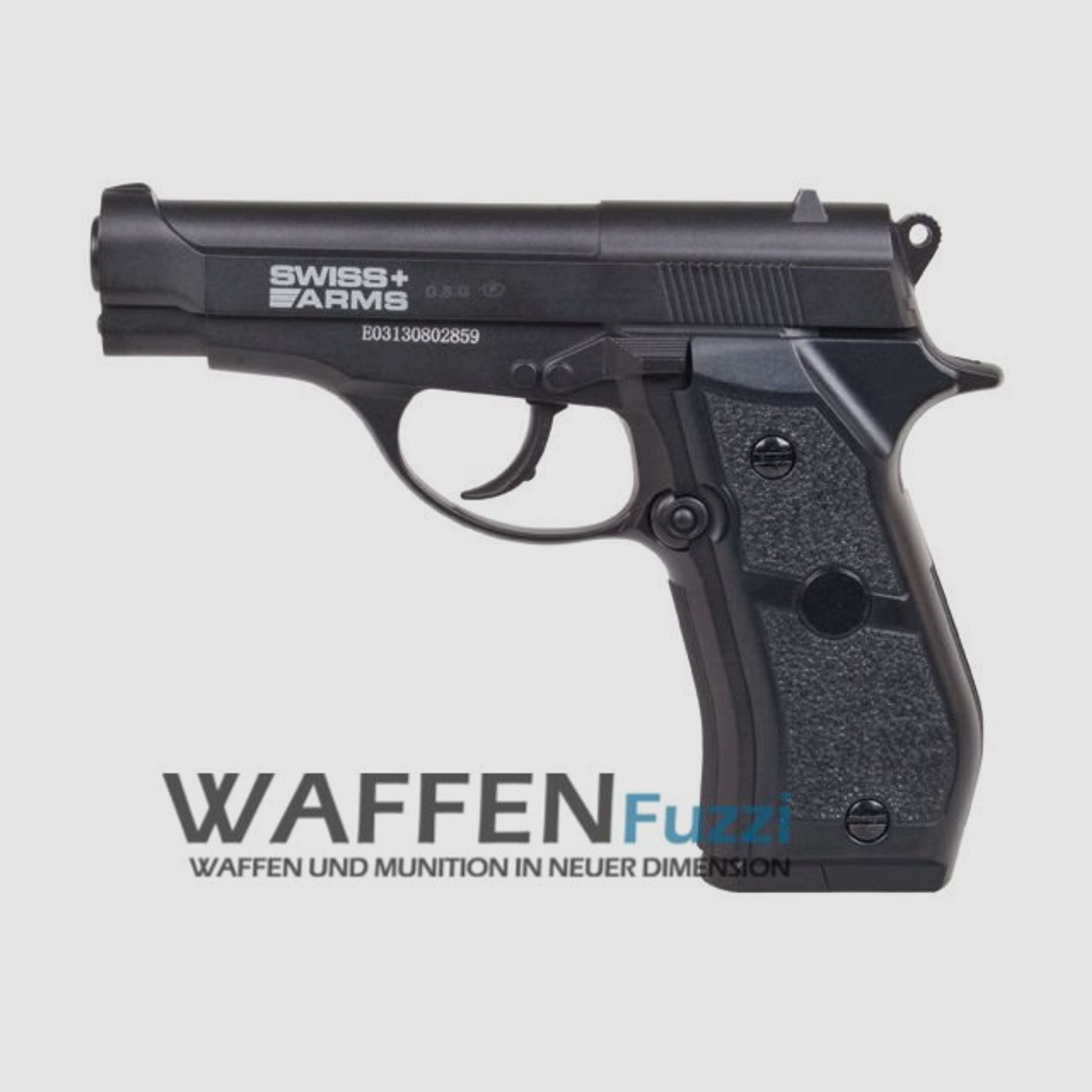 Swiss Arms P84 CO2 Pistole 4,5 mm Stahl BB Non Blow Back