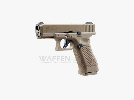 Glock 19X FDE CO2 Pistole Kaliber 4,5mm Stahl BB BlowBack