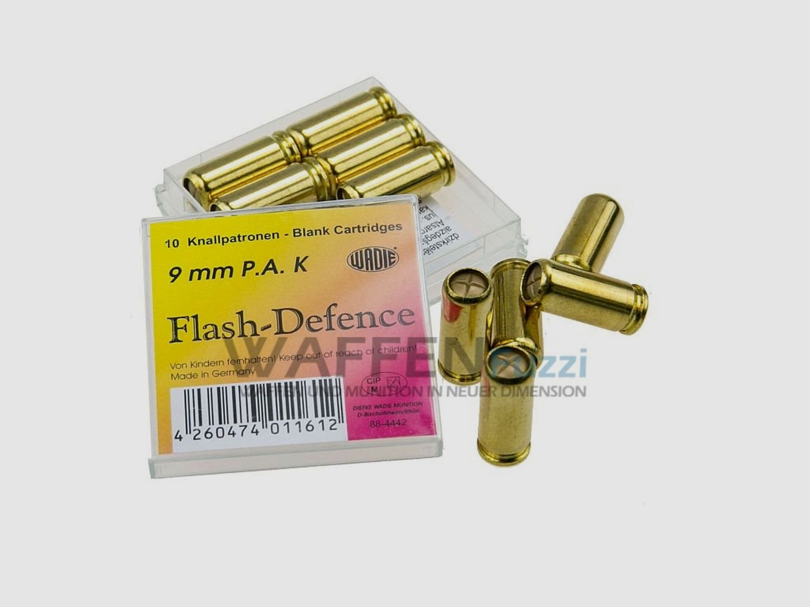 Wadie Flash Defence Kugelblitzpatrone für 9mm Schreckschusspistolen