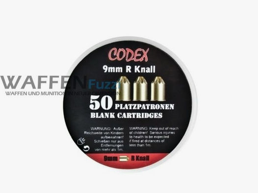 Codex 9mm Revolver Platzpatronen 50 Schuss