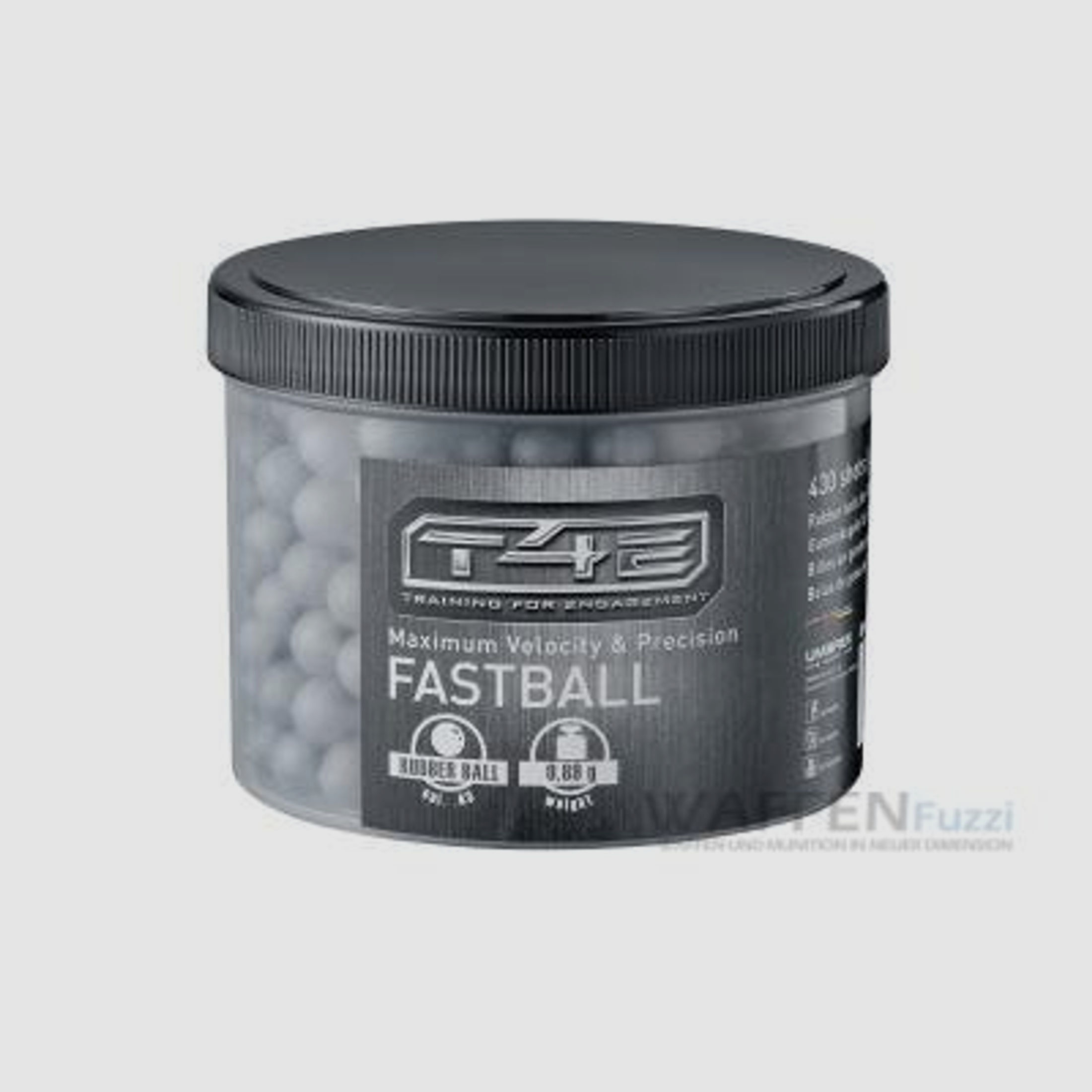 Fastballs T4E Kaliber .43 aus Gummi 430 Stück