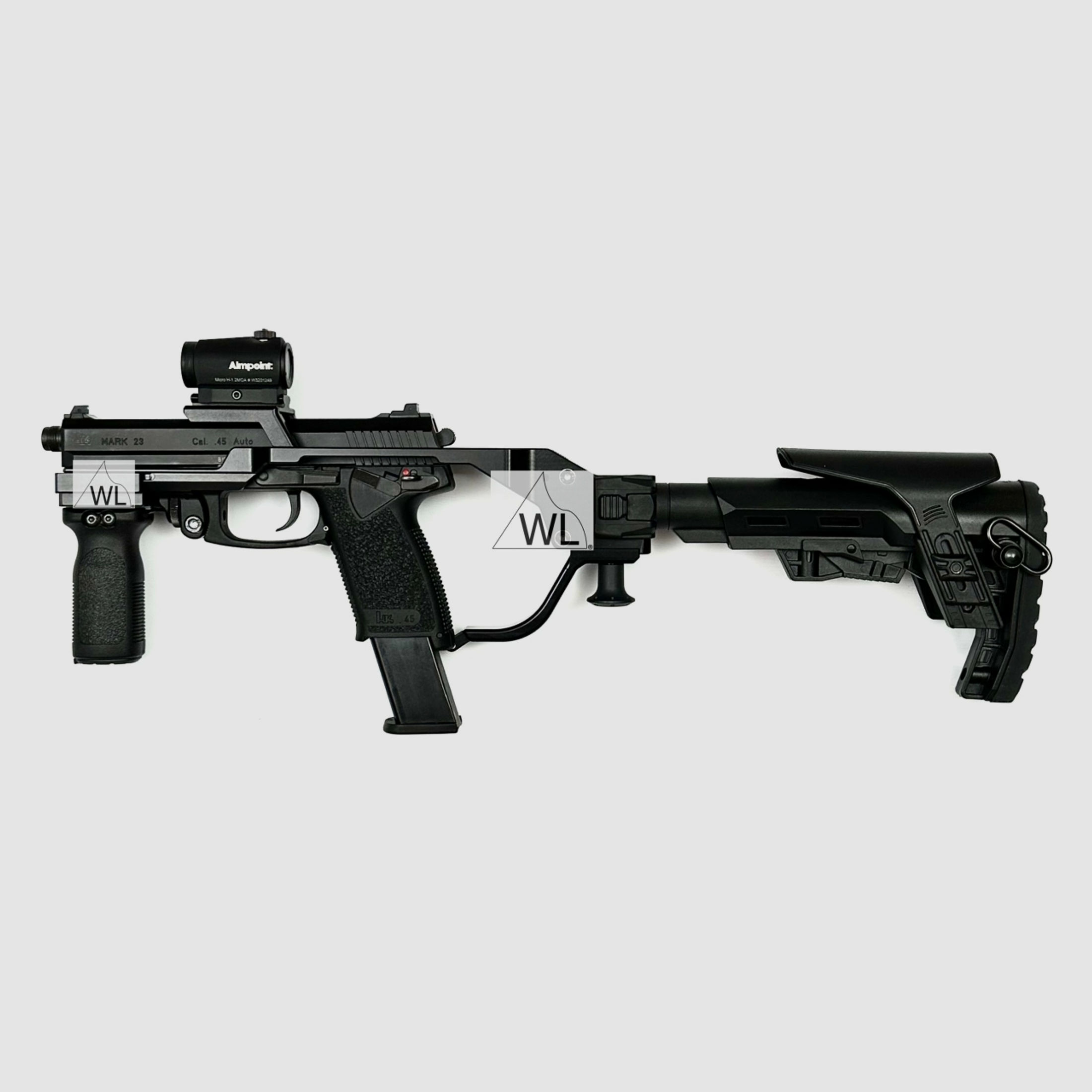 WL-WERNER Anschlagschaft für HK Mark 23 SOCOM (Mk23) schwarz