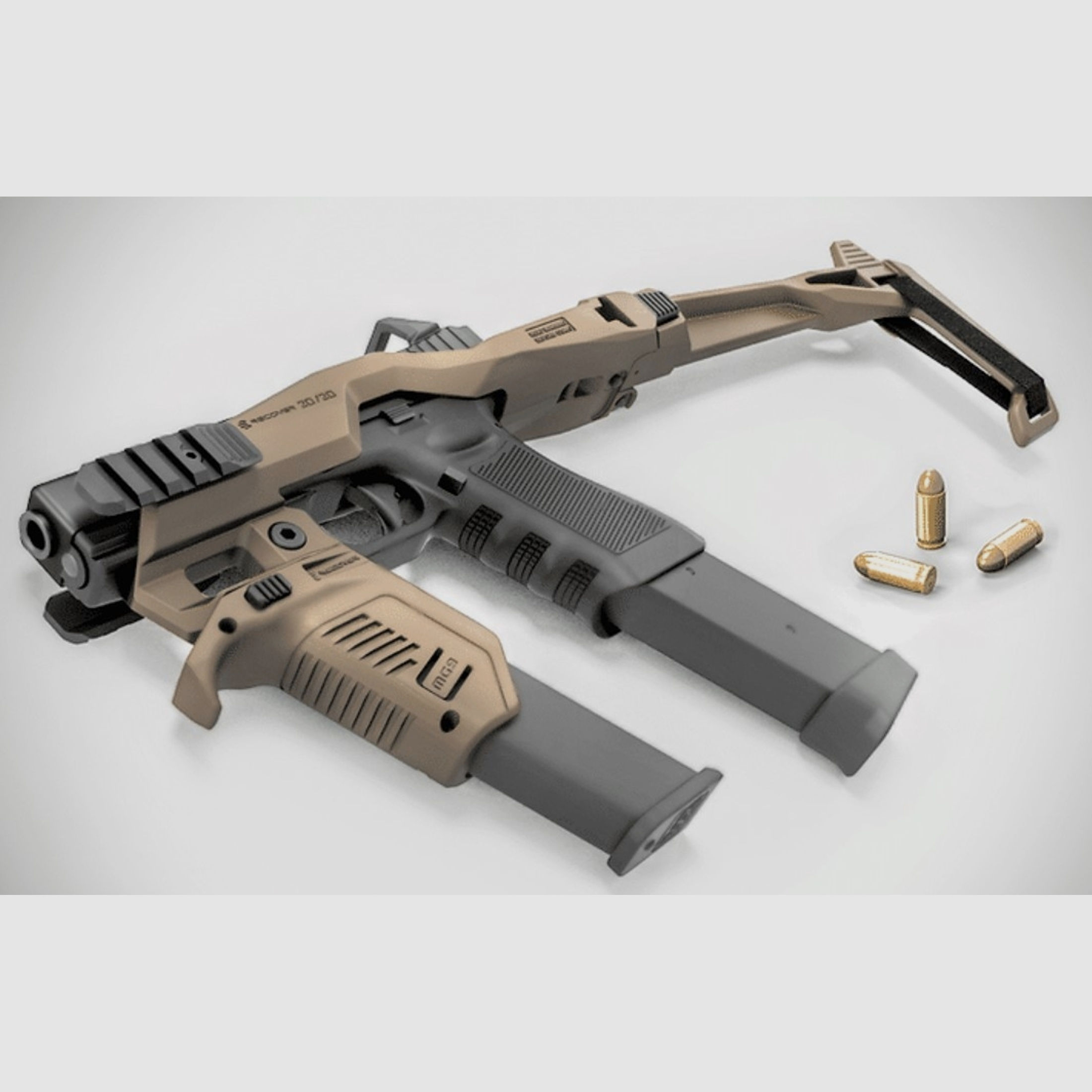 Recover Tactical Glock 1X Anschlagschaft 2020NMG-ST-02 tan, Vollausstattung