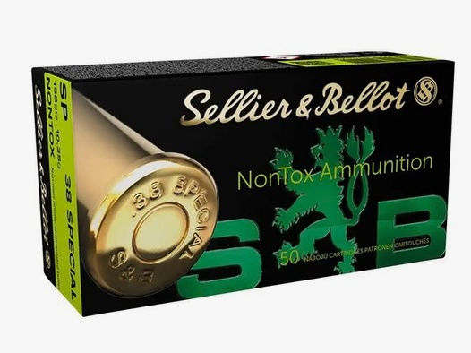 Sellier & Bellot .38Spec. 158grs TMFK NONTOX, 50 Stk.