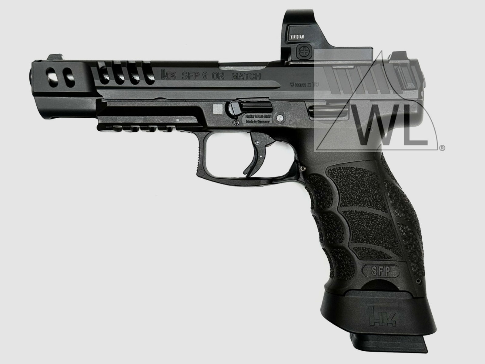 Heckler & Koch - SFP9-OR Match 9mm Luger m. Viridian RFX35 Green Dot 3 MOA