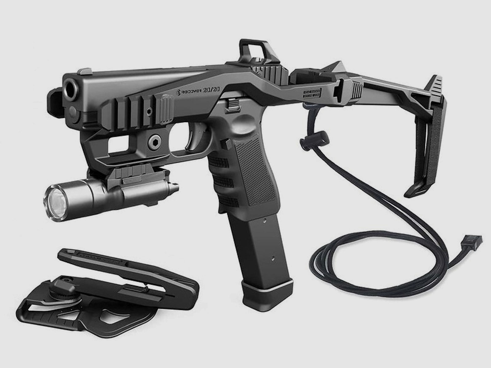 Recover Tactical Glock Anschlagschaft 2020NMG-ST-01 schwarz, Vollausstattung
