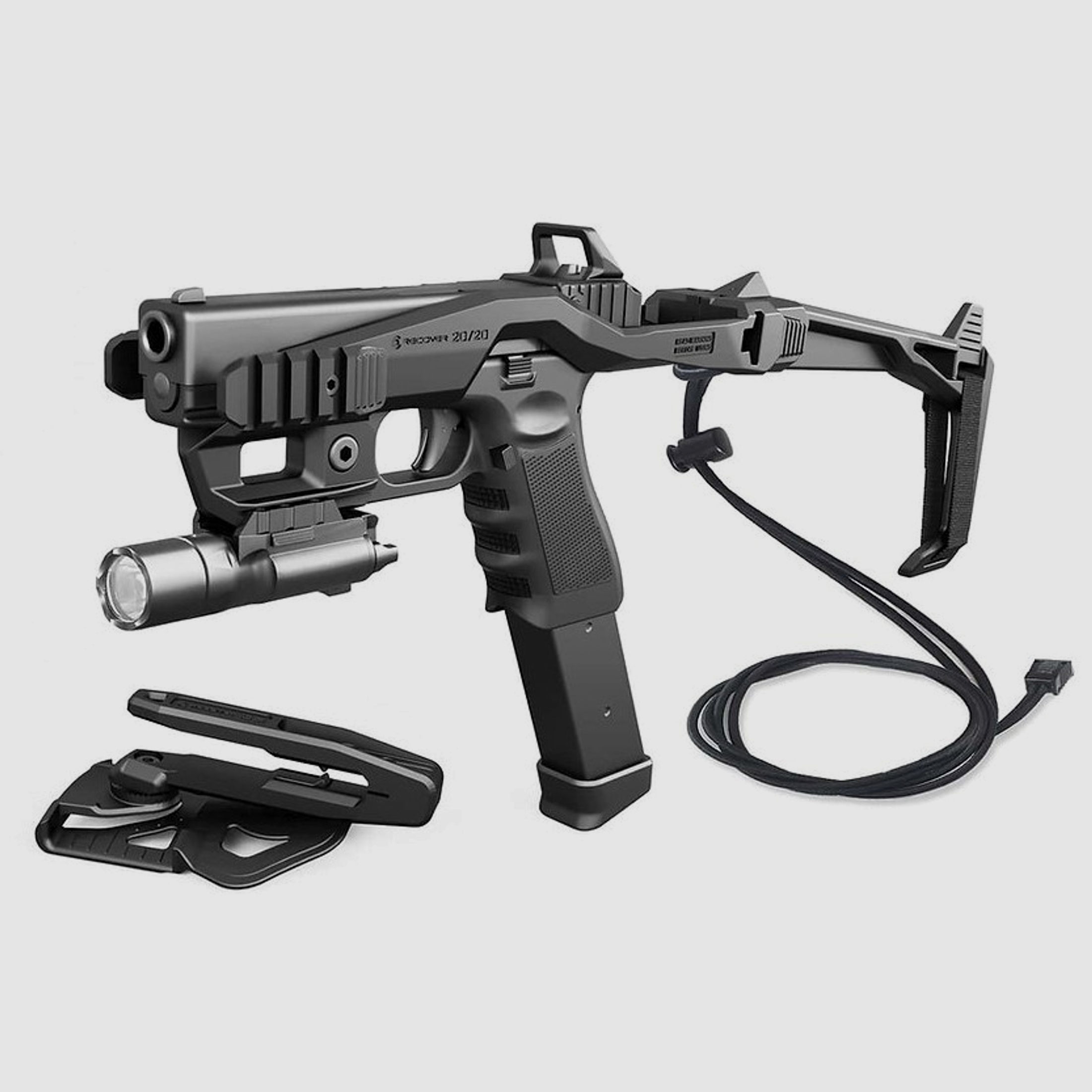 Recover Tactical Glock Anschlagschaft 2020NMG-ST-01 schwarz, Vollausstattung