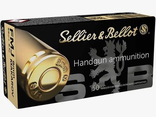 Sellier & Bellot 9mm Makarov 96grs VM, 50 Stk. kein Versand, nur Abholung!