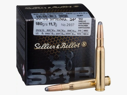 Sellier & Bellot .30-06 Sprg. 180GR SP 50 Patronen