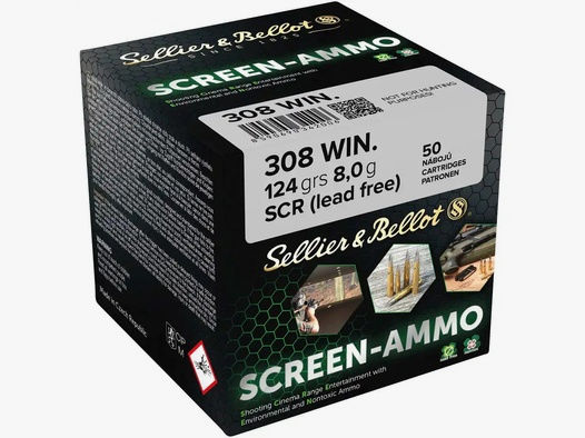 Sellier & Bellot .308 Win. 8,0g/124GR SCR (Screen-Ammo) 50 Patronen