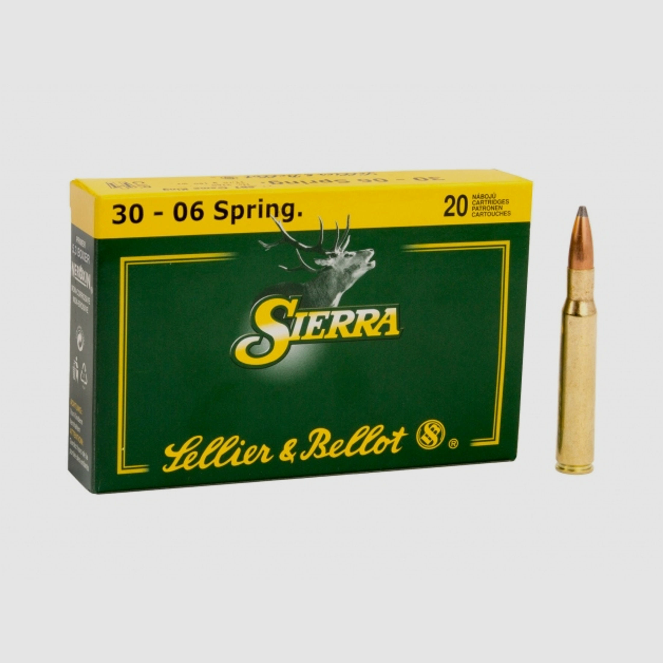 Sellier & Bellot .30-06 Sprg. 11,7g/180GR SBT Sierra GameKing Geschoss 20 Patronen