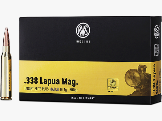 RWS .338 Lapua Mag. TEP (Tarket Elite Plus) Match 300gr 20 Patronen