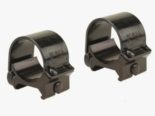 Weaver Top-Mount Weaver-Style Ringe glänzend schwarz 25,4mm low, BH 2,26mm