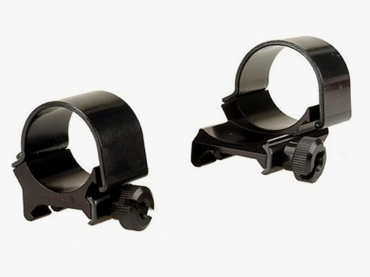 Weaver Top-Mount Weaver-Style Ringe (1 extended) glänzend schwarz 25,4mm medium, BH 4,29mm