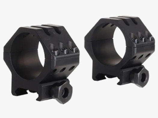 Weaver Tactical 6-Hole Picatinny-Style Ringe matt schwarz 30mm low, BH 6,35mm