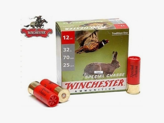 Winchester Special Chasse .12/70 34g #7,5 (2,4mm) 25 Patronen