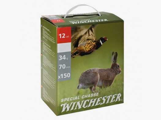 Winchester Special Chasse .12/70 34g #7,5 (2,4mm) 150 Patronen