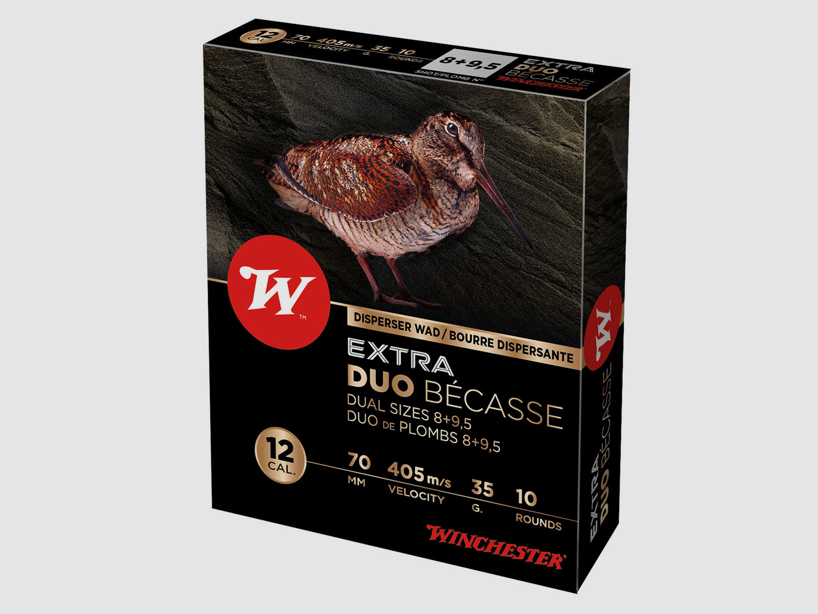 Winchester Extra Duo Becasse .12/70 35g #8,5 + #9 10 Patronen