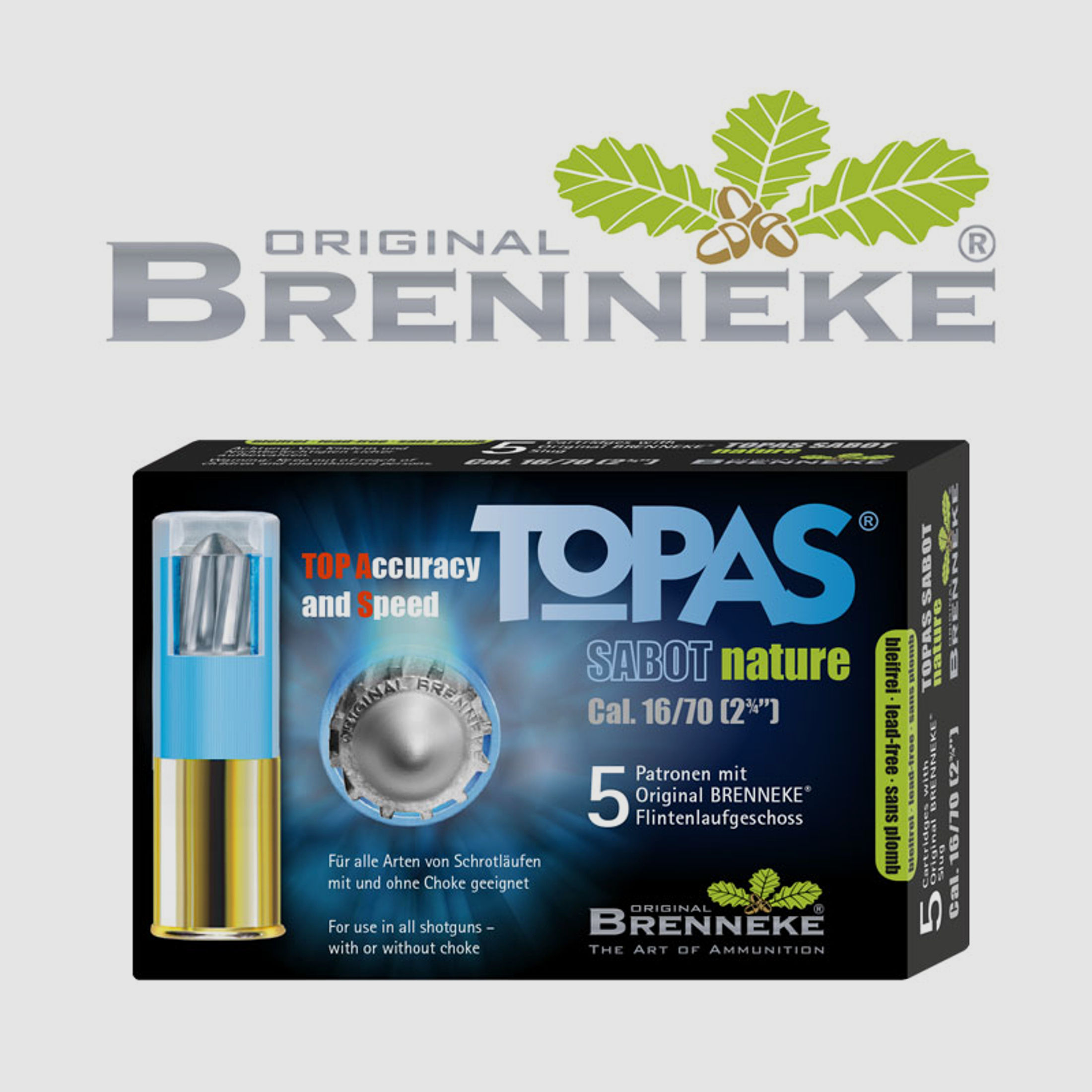 Brenneke TOPAS® Sabot nature .16/70 17g 5 Patronen