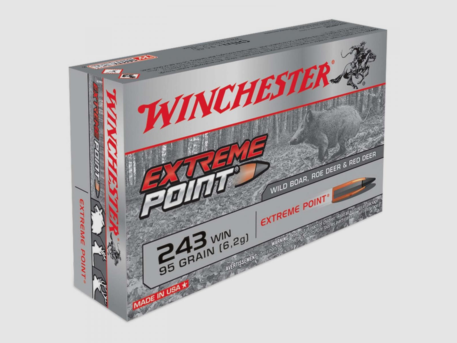 Winchester Extreme Point .243 Win. 95GR Extreme Point 20 Patronen