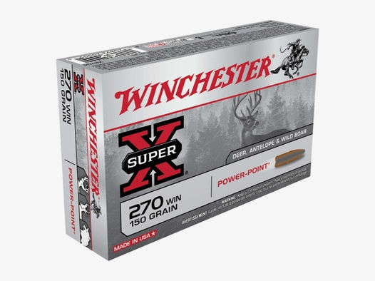 Winchester Super-X .270 Win. 150GR Power Point 20 Patronen