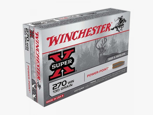 Winchester Super-X .270 Win. 130GR Power Point 20 Patronen