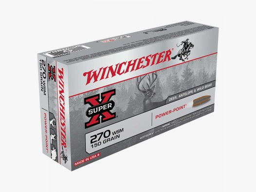 Winchester Super-X .270 WSM 150GR Power Point 20 Patronen