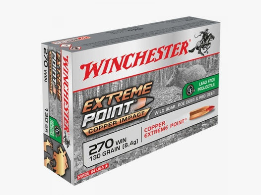 Winchester Extreme Point Copper Impact .270 Win. 130GR Copper Extreme Point 20 Patronen