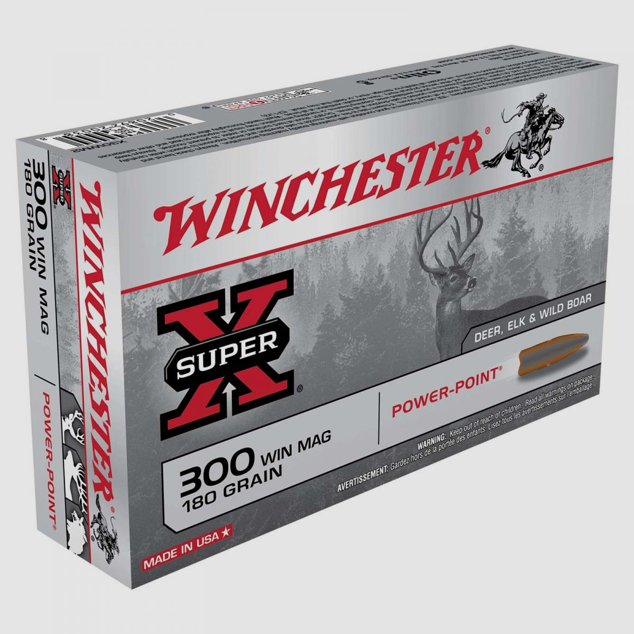 Winchester Super-X .300 Win. Mag. 180GR Power Point 20 Patronen