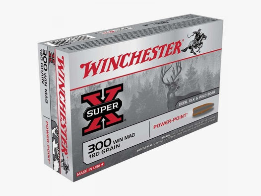 Winchester Super-X .300 Win. Mag. 180GR Power Point 20 Patronen