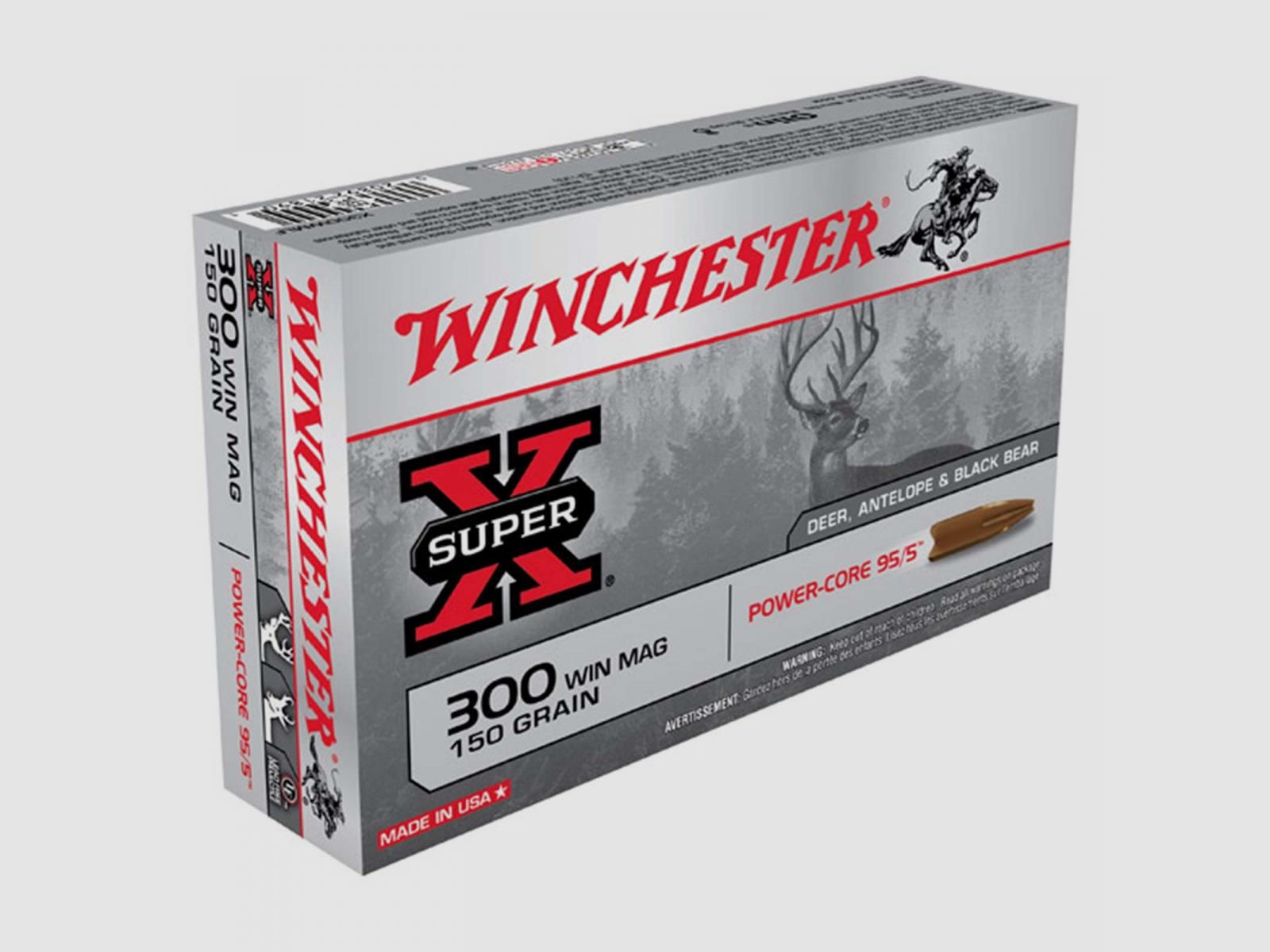 Winchester Super-X .300 Win. Mag. 150GR Power Core 20 Patronen