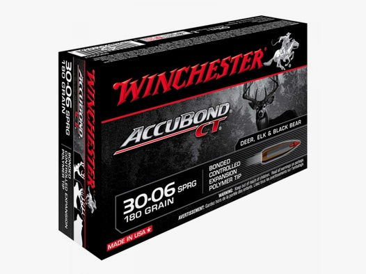 Winchester Accubond CT .30-06 Sprg. 180GR Bonded Controlled Expansion Polymer Tip 20 Patronen