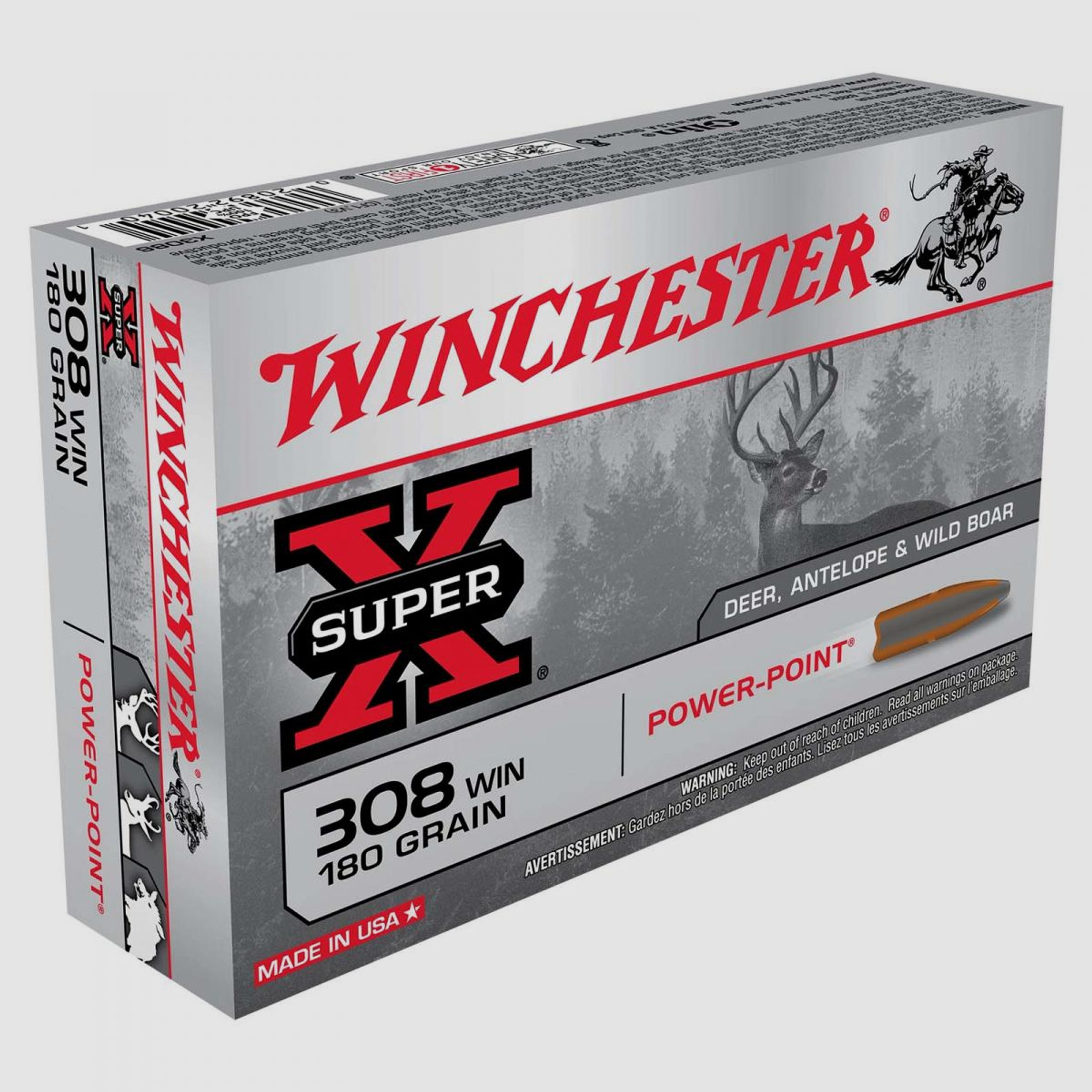 Winchester Super-X .308 Win. 180GR Power Point 20 Patronen
