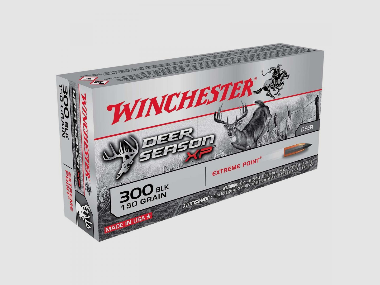 Winchester Dear Season XP .300 Blackout 150GR Extreme Point 20 Patronen